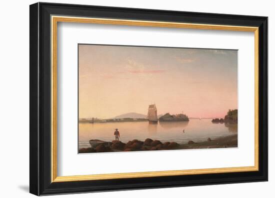 Owl’s Head, Penobscot Bay, Maine, 1862-Fitz Hugh Lane-Framed Art Print