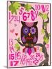 Owl Set Numlet Pinks 2-Melody Hogan-Mounted Art Print