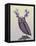 Owl with Psychedelic Antlers-Fab Funky-Framed Stretched Canvas