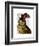 Owl with Top Hat-Fab Funky-Framed Art Print