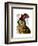 Owl with Top Hat-Fab Funky-Framed Art Print