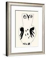 Owl-Pablo Picasso-Framed Serigraph