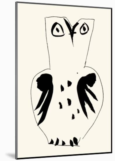 Owl-Pablo Picasso-Mounted Serigraph