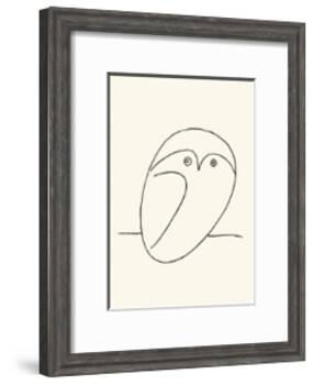 Owl-Pablo Picasso-Framed Serigraph