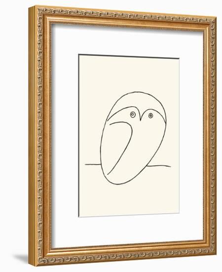 Owl-Pablo Picasso-Framed Serigraph