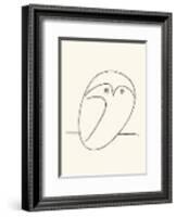 Owl-Pablo Picasso-Framed Serigraph