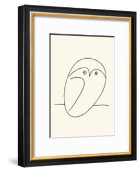 Owl-Pablo Picasso-Framed Serigraph