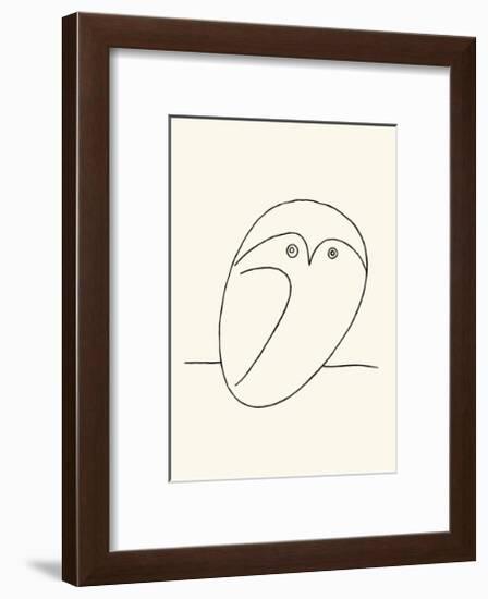 Owl-Pablo Picasso-Framed Serigraph