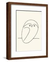 Owl-Pablo Picasso-Framed Serigraph