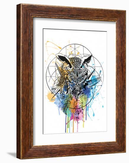 Owl-Karin Roberts-Framed Art Print