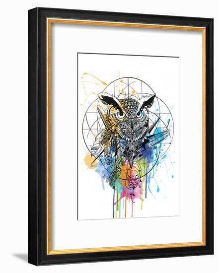 Owl-Karin Roberts-Framed Art Print