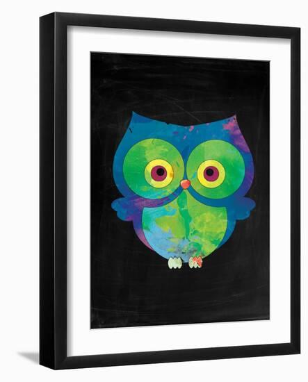 Owl-Victoria Brown-Framed Art Print