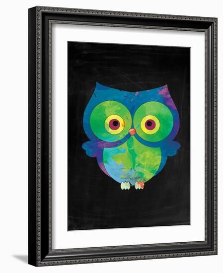 Owl-Victoria Brown-Framed Art Print