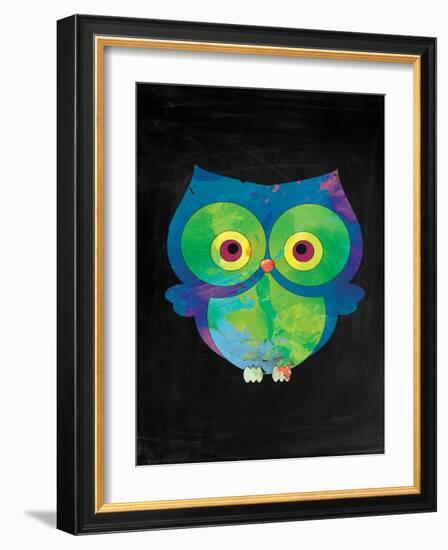 Owl-Victoria Brown-Framed Art Print