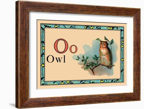 Owl-null-Framed Art Print