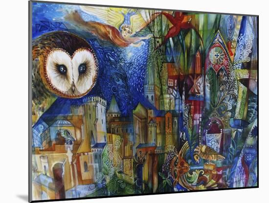 Owl-Oxana Zaika-Mounted Giclee Print