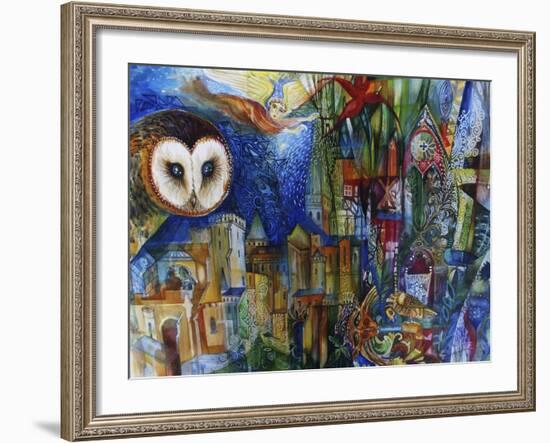 Owl-Oxana Zaika-Framed Giclee Print