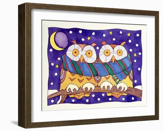 Owls by Night-Cathy Baxter-Framed Giclee Print