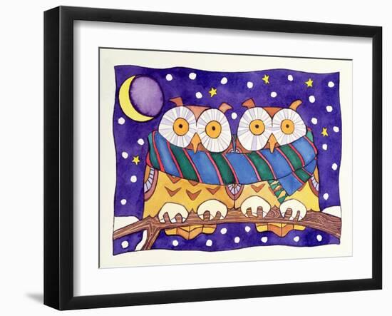 Owls by Night-Cathy Baxter-Framed Giclee Print