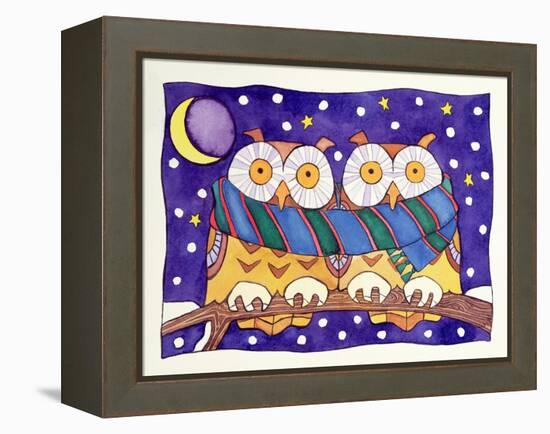 Owls by Night-Cathy Baxter-Framed Premier Image Canvas