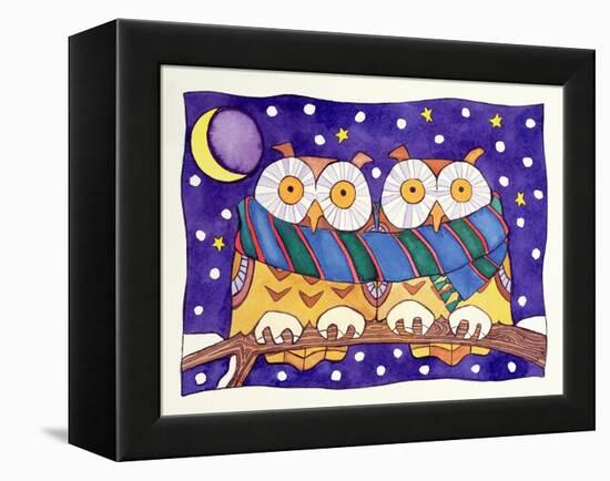 Owls by Night-Cathy Baxter-Framed Premier Image Canvas