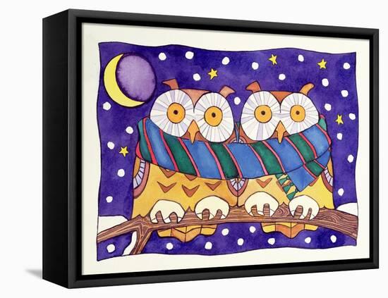 Owls by Night-Cathy Baxter-Framed Premier Image Canvas