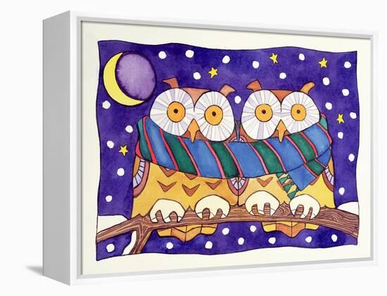 Owls by Night-Cathy Baxter-Framed Premier Image Canvas