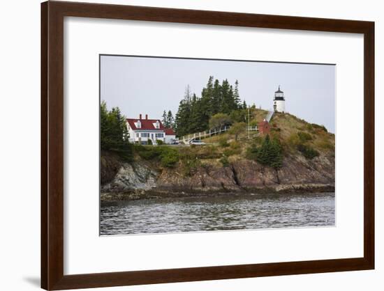 Owls Head Lighthouse, Rockland Harbor, Maine-George Oze-Framed Photographic Print