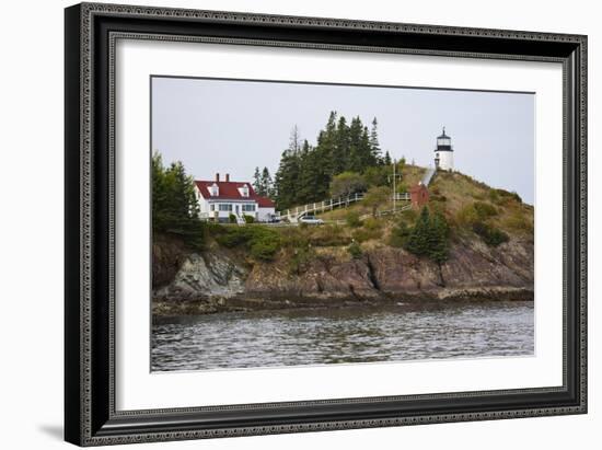 Owls Head Lighthouse, Rockland Harbor, Maine-George Oze-Framed Photographic Print