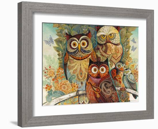 Owls-David Galchutt-Framed Giclee Print