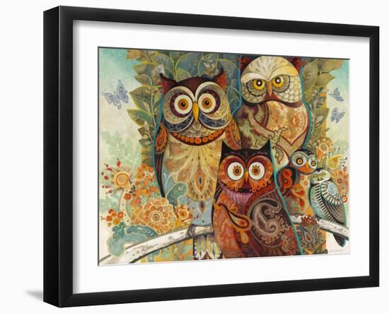 Owls-David Galchutt-Framed Giclee Print