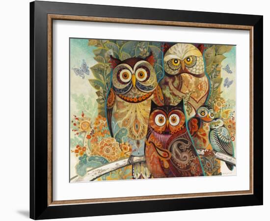 Owls-David Galchutt-Framed Giclee Print