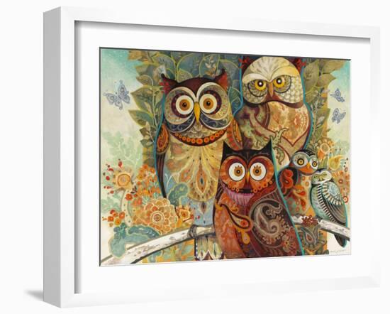 Owls-David Galchutt-Framed Giclee Print