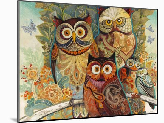 Owls-David Galchutt-Mounted Giclee Print