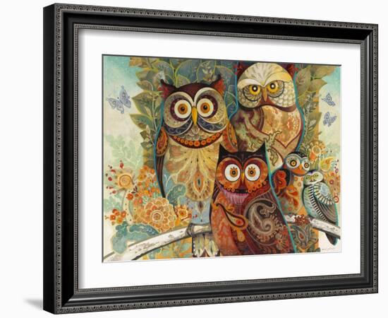 Owls-David Galchutt-Framed Giclee Print