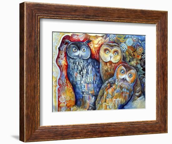 Owls-Oxana Zaika-Framed Giclee Print