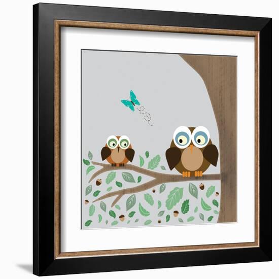 Owls-Lauren Gibbons-Framed Art Print