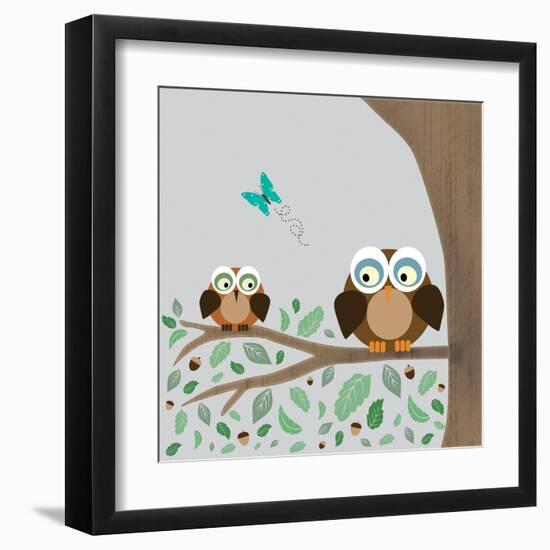 Owls-Lauren Gibbons-Framed Art Print