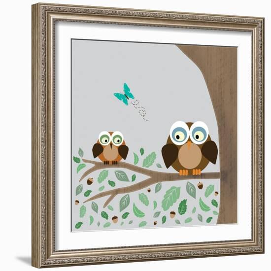 Owls-Lauren Gibbons-Framed Art Print