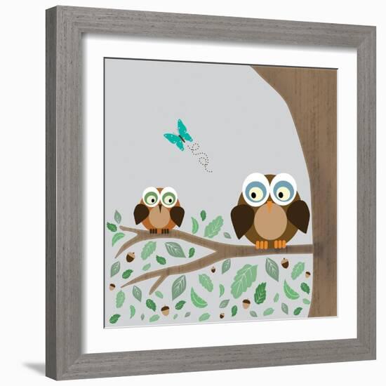 Owls-Lauren Gibbons-Framed Art Print