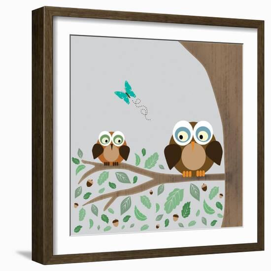 Owls-Lauren Gibbons-Framed Art Print