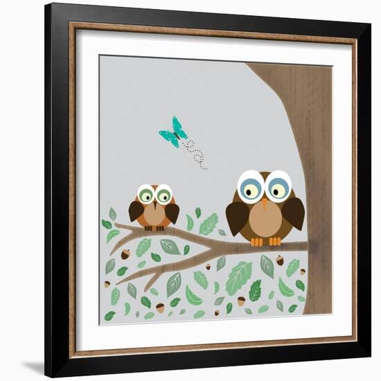 Owls-Lauren Gibbons-Framed Art Print