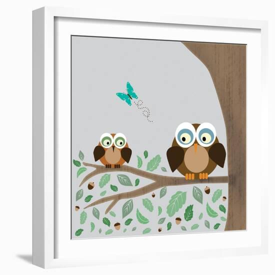 Owls-Lauren Gibbons-Framed Art Print