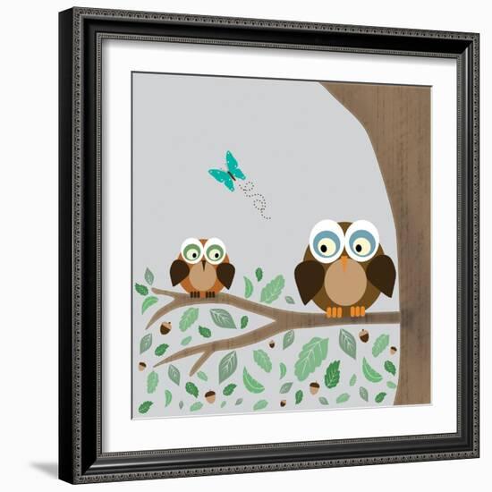 Owls-Lauren Gibbons-Framed Art Print