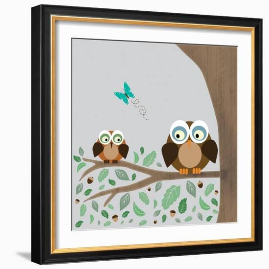 Owls-Lauren Gibbons-Framed Art Print