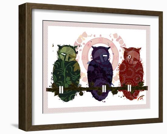 Owls-Teofilo Olivieri-Framed Giclee Print