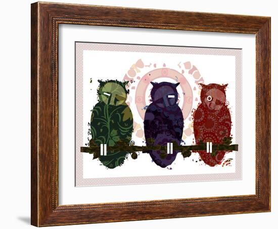 Owls-Teofilo Olivieri-Framed Giclee Print