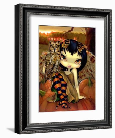 Owlyn in Autumn-Jasmine Becket-Griffith-Framed Art Print