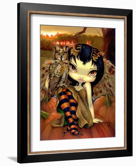 Owlyn in Autumn-Jasmine Becket-Griffith-Framed Art Print