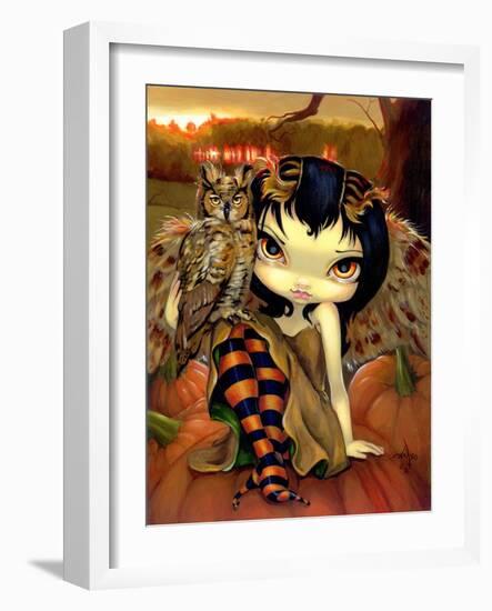 Owlyn in Autumn-Jasmine Becket-Griffith-Framed Art Print